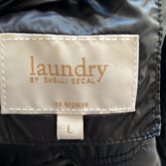 Laundry by Shelli Segal Black Puffer Jacket - Picture 6 of 8